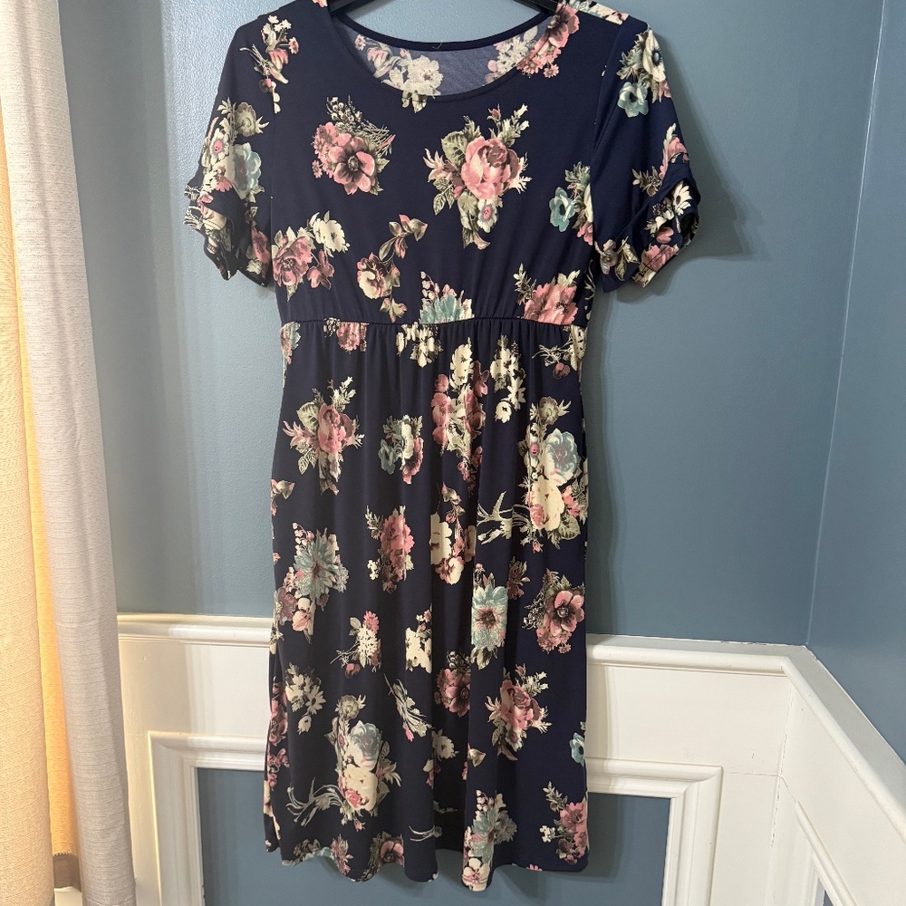 Flower print dress
